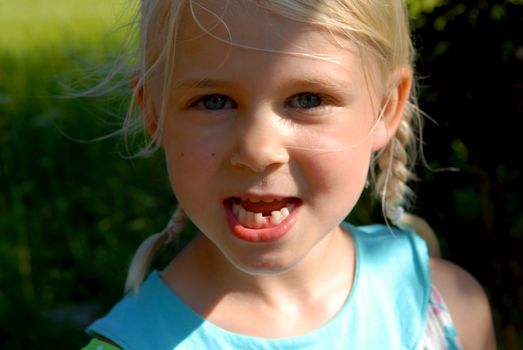 smiling girl. Please note: No negative use allowed.