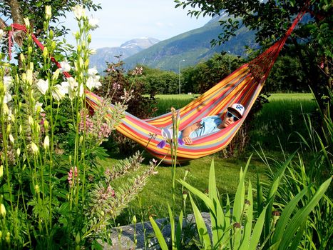 lying on the hammock. Please note: No negative use allowed.