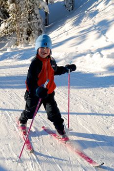 girl skiing. Please note: No negative use allowed.