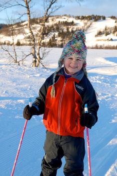 girl skiing. Please note: No negative use allowed.