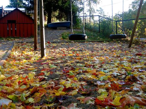 swing and fallen leaves. Please note: No negative use allowed.