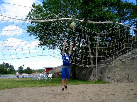 Beach Volleyball. Please note: No negative use allowed.