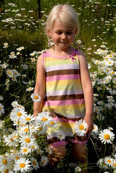 happy girl in the garden. Please note: No negative use allowed.