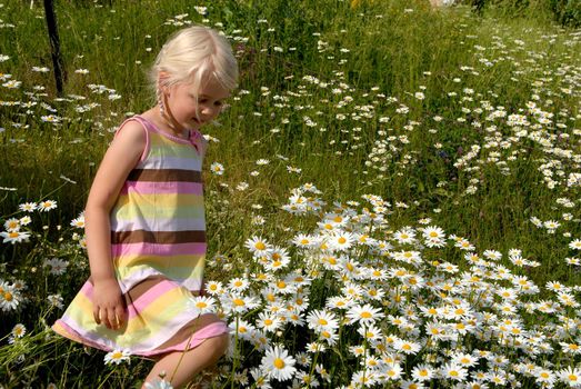 happy girl in the garden. Please note: No negative use allowed.