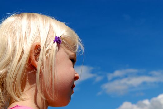 little girl's face. Please note: No negative use allowed.