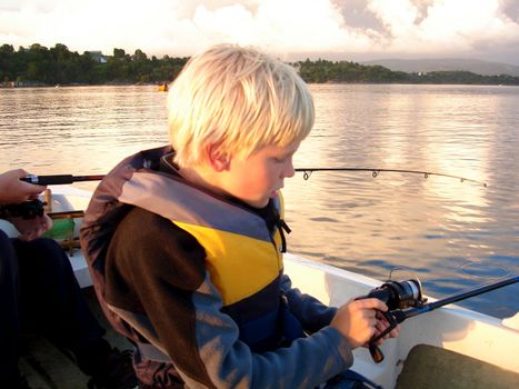 fishing on the sea. Please note: No negative use allowed.