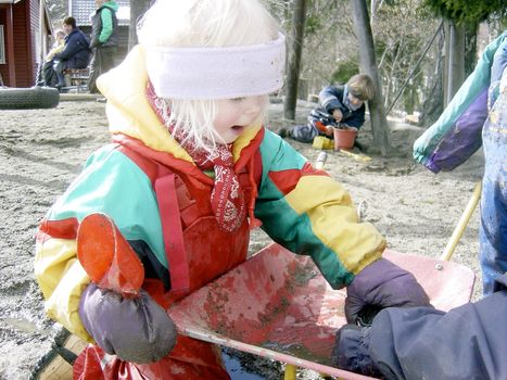 children planting trees. Please note: No negative use allowed.