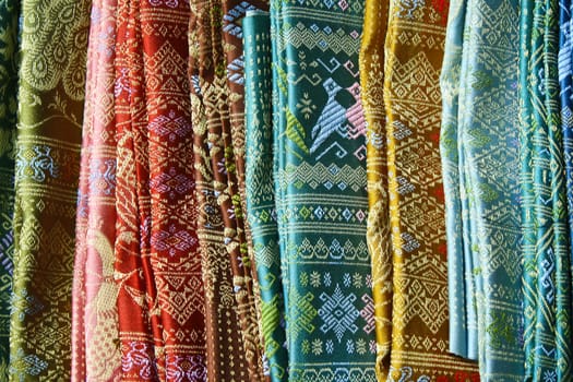 Fabrics found in a market, Thailand