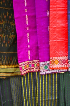 Fabrics found in a market, Thailand