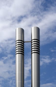 modern architecture elements again blu sky