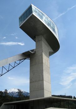 The ski-jump at Bergisel, Innsbruck , Austria