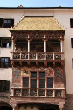 Golden roof house in innsbruck, Austria.