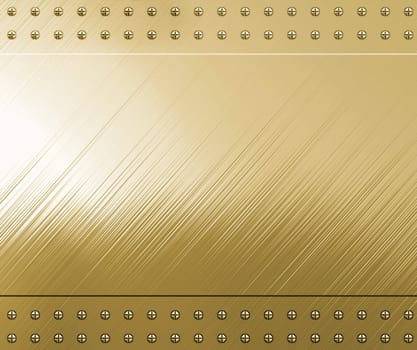highly polished and reflective gold background