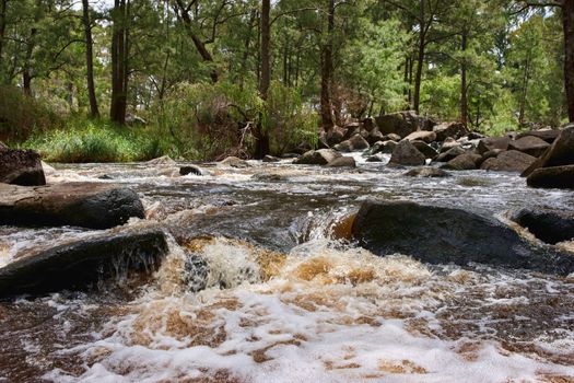 image of rushing water in river or stream