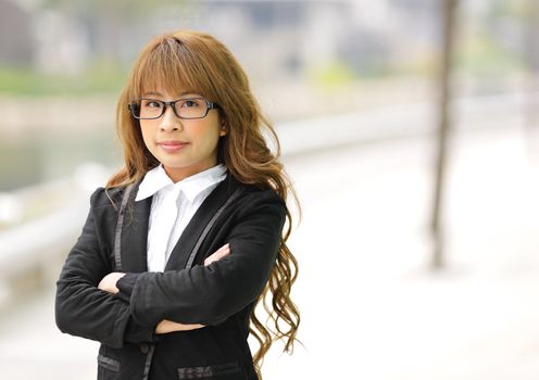 young asian business woman