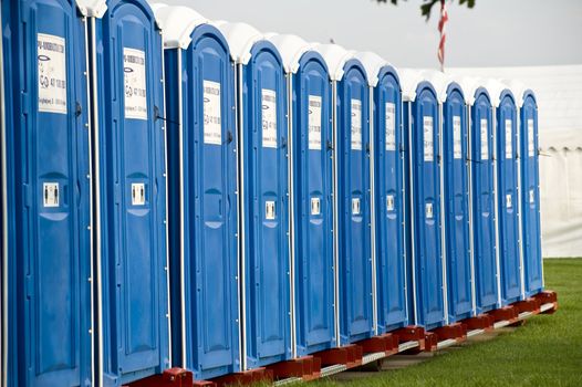  Mobile toilet ready for spectators of sports competitions, Denmark