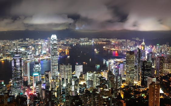 Hong Kong at night