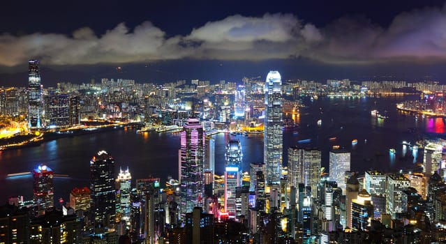 Hong Kong at night