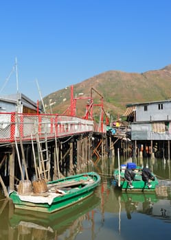 Tai O fishing village in Hong Kong
