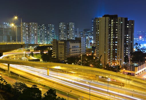 modern city at night