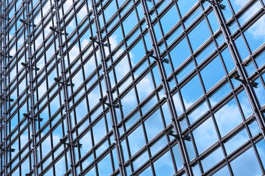 office building glass wall