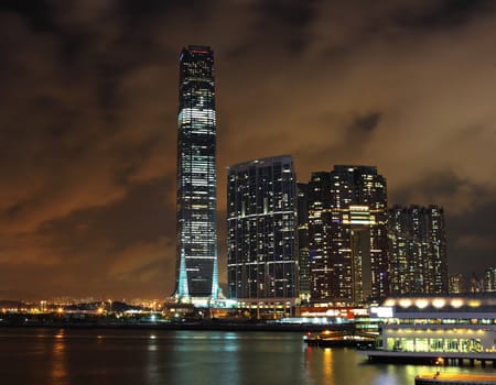 kowloon at night