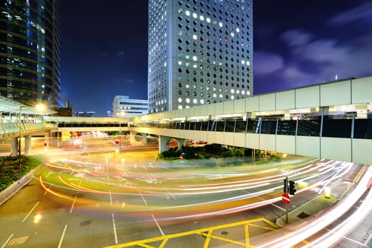 traffic through downtown HongKong