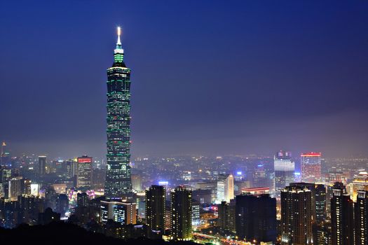 taipei city night scene