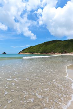 Sai Wan beach in Hong Kong