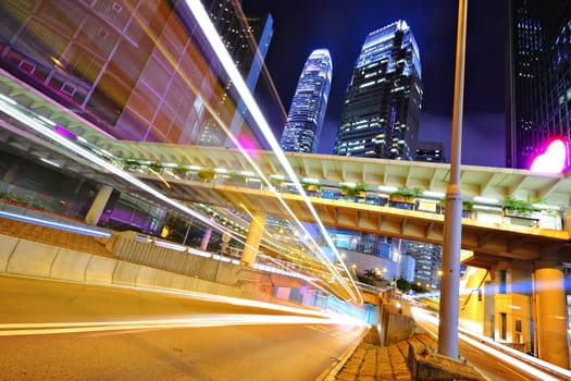 modern city at night