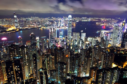 Hong Kong city at nightHong Kong city at night