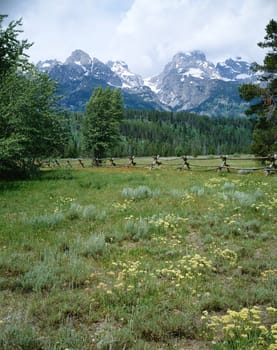 Grand Teton Mountains in Wyoming