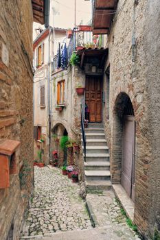 Charming village, with narrow streets, between quaint houses
