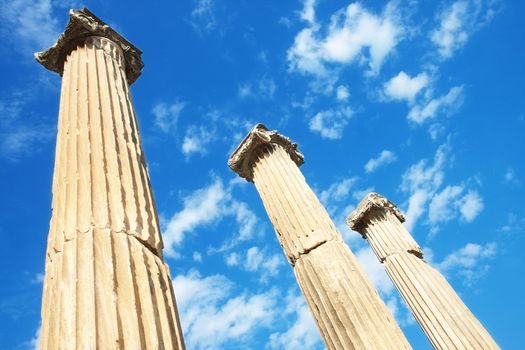 Temple of Hadrian in ancient city of Ephesus, Turkey