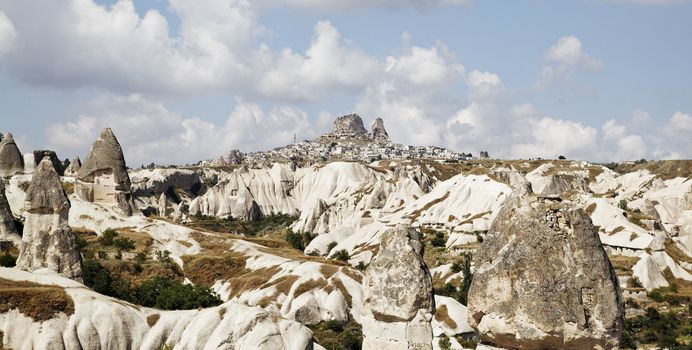 landscape of Uchisar from Gerome, Turkey, June 2011