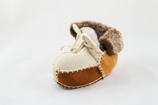 Fur souvenir small boots