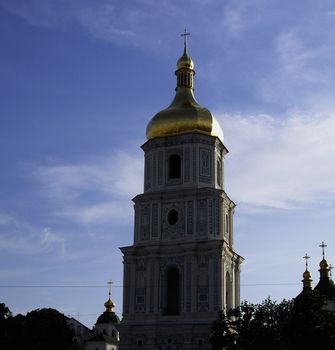 Bell tower of St. Sophia Cathedral in Kyiv, Ukraine