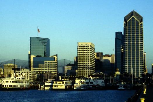 Downtown San Diego with Harbor