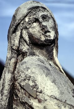Old worn religios sculpture