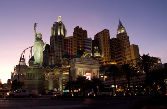 Las Vegas main street Strip at night