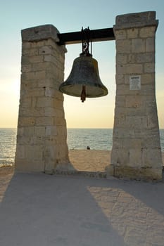 The big bell in Chersonese near Sevastopol                               