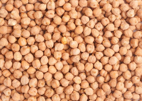 Bunch of chickpeas forming a background