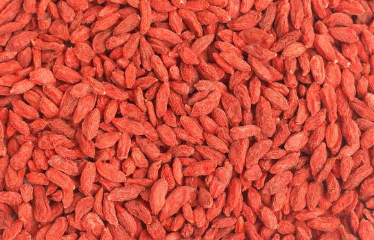 Red dried goji berries (Lycium Barbarum - Wolfberry) forming a background