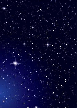 Dark nights sky with stella galaxy and twinkle stars