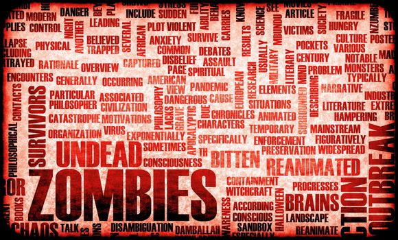 Zombies in the Undead Apocalypse Outbreak Art