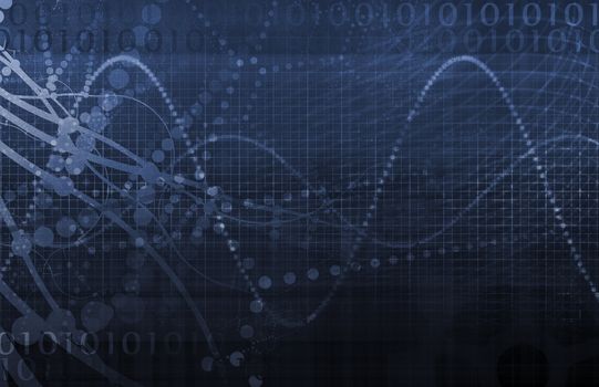 Tech Digital Data Transfer Network as Abstract 