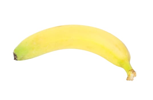 Ripe banana isolated on white background 
