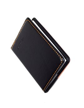 Small black notebook with blank cover 