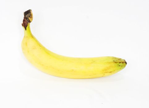 Ripe banana isolated on white background 