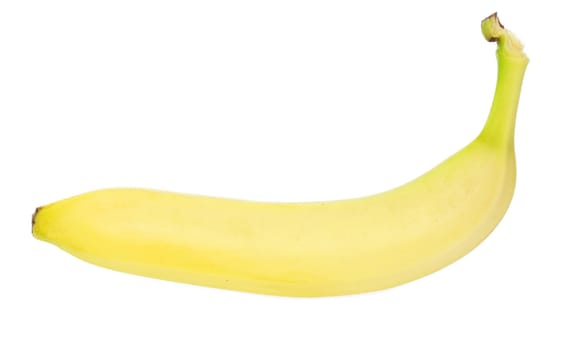 Ripe banana isolated on white background 